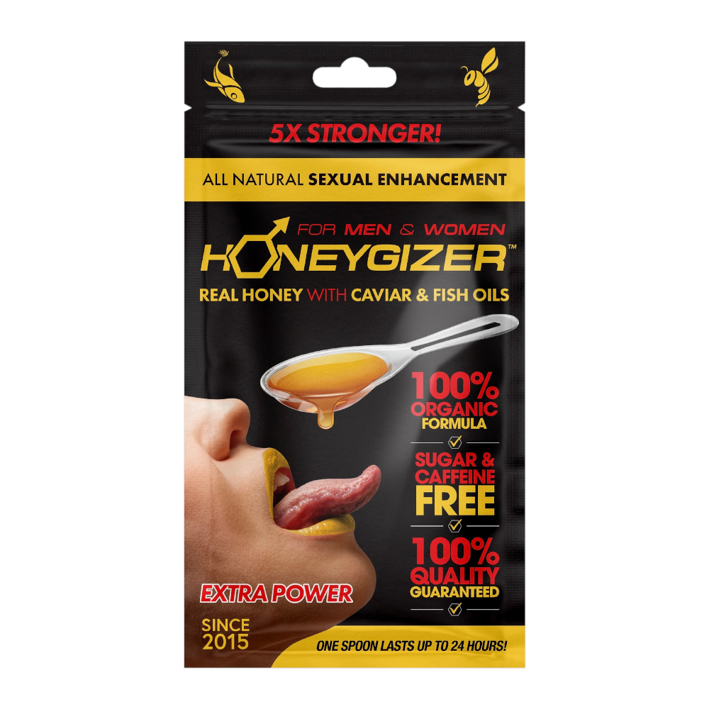 HONEYGIZER Male Sexual Enhancement Real Honey With Caviar & Fish