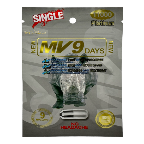 Rhino MV9 Platinum Pills (1 Capsule Each)