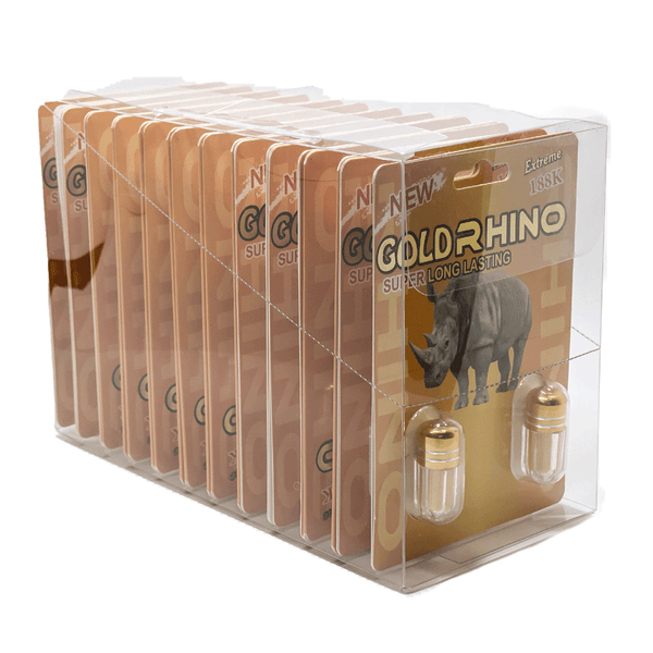 Gold Rhino 188K Double Pill (24 ct. of 2 Capsules Each)