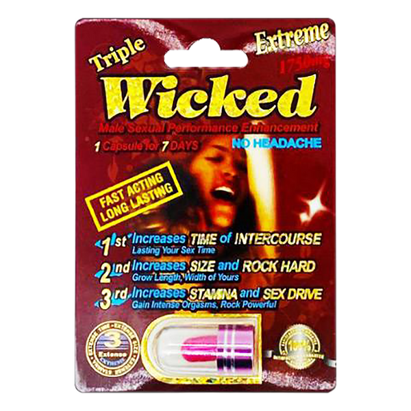 Triple Wicked Extreme Pill (1 Capsule Each)